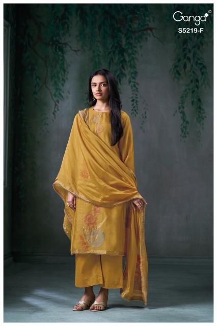 Ganga jeeshka 5219 wholesale suppliers of dress materials in mumbai